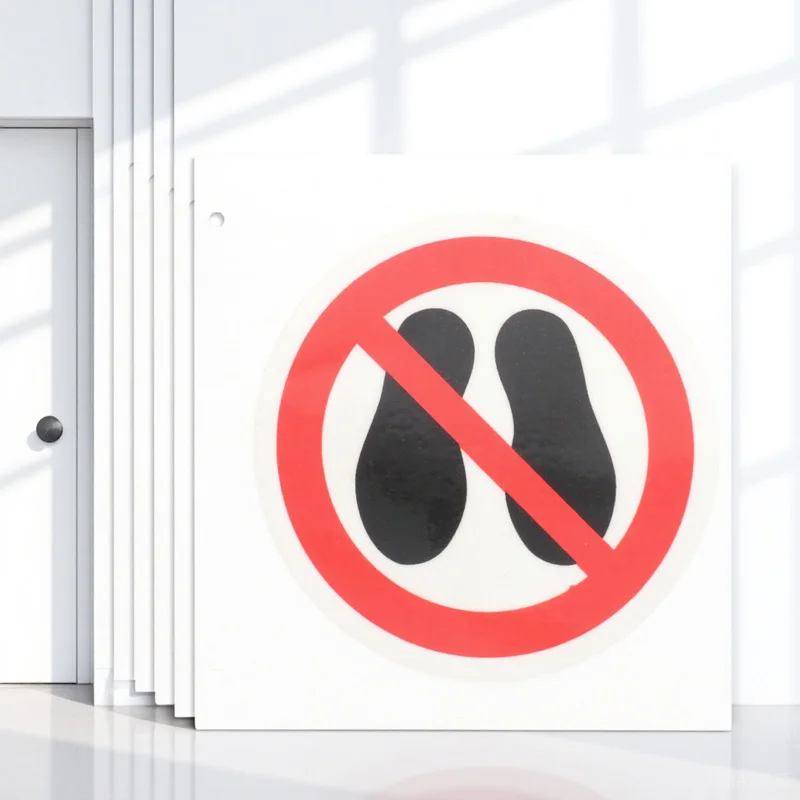 

6Pcs No Step Warning Sign Stickers Strong Adhesive Safety Warning Labels for Machine Caution Decals Prevent Accidents