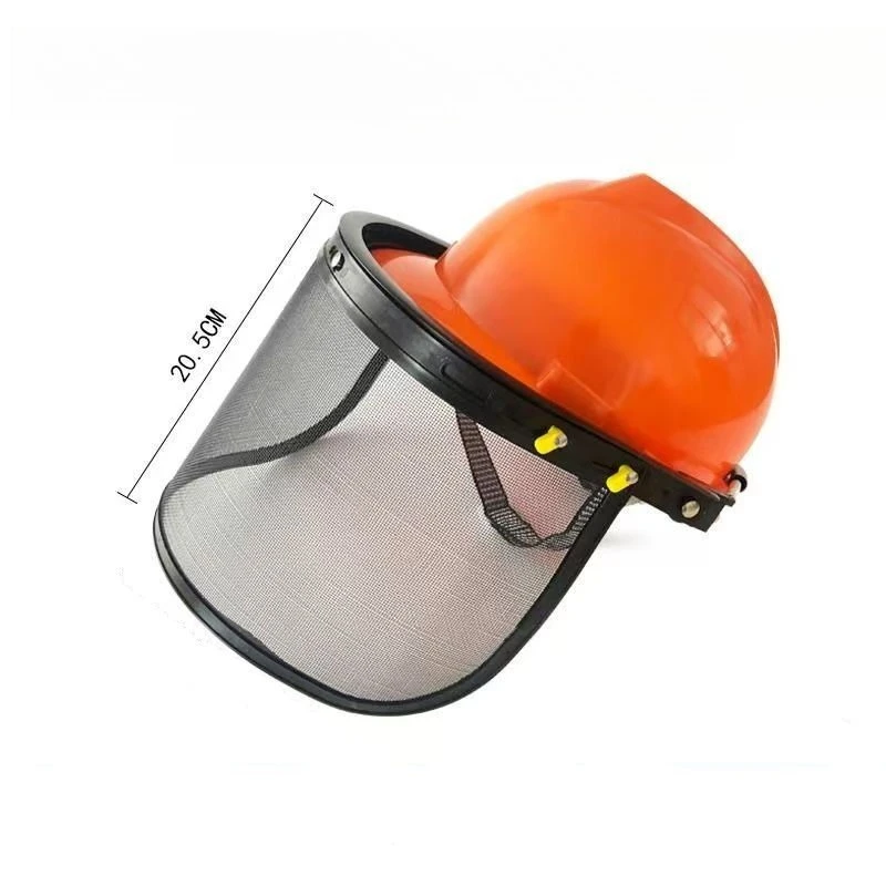 

Applicable To Lawn Mower Head-worn Sanding Mesh Protective Mask Anti-Splash Wind Resistant Anti-Impact Face Protection Shield