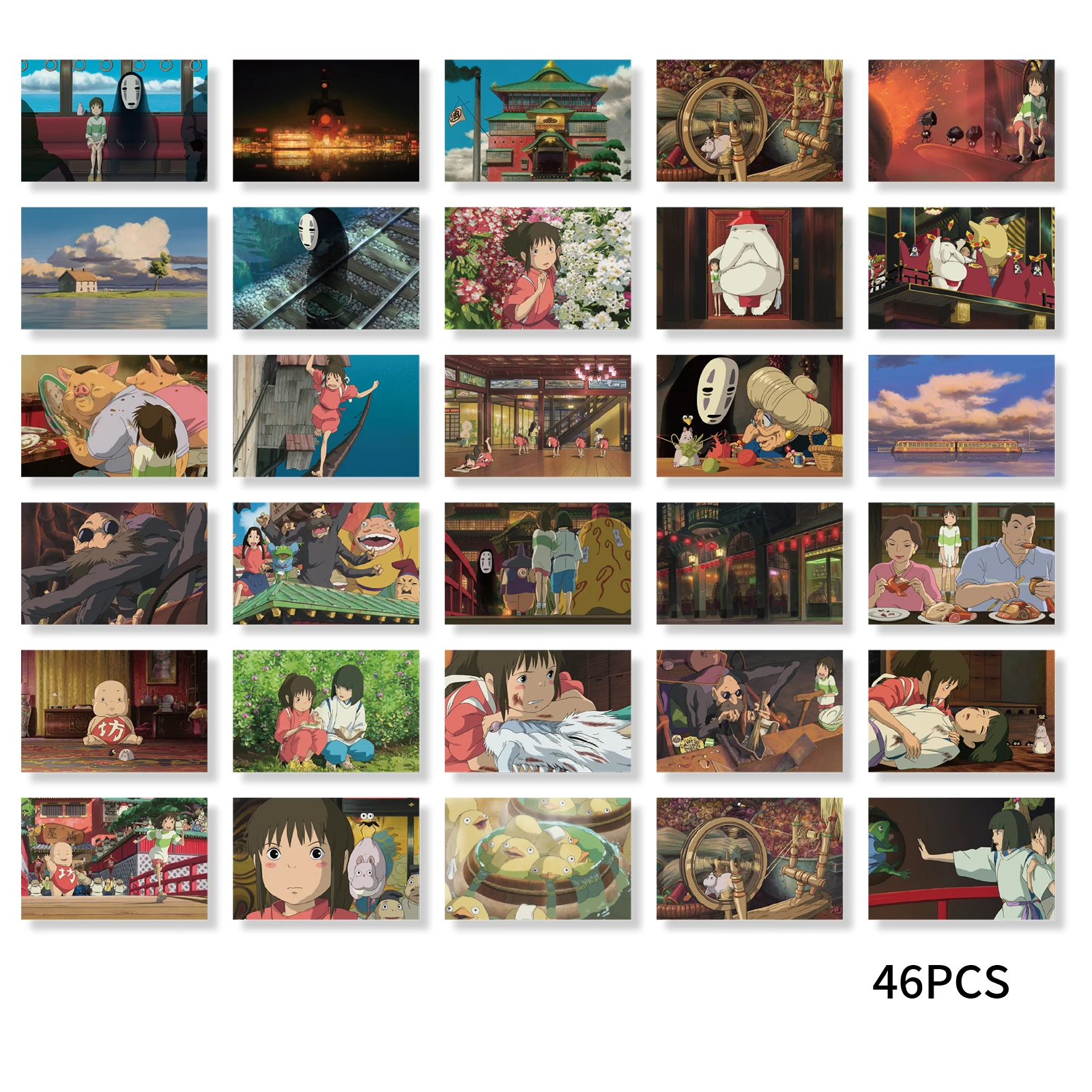 30pcs Spirited Away Cartoon Character Stickers for Notebooks, Water Bottles, Suitcases and Phone Cases, Envelopes, Pen Cases image 6