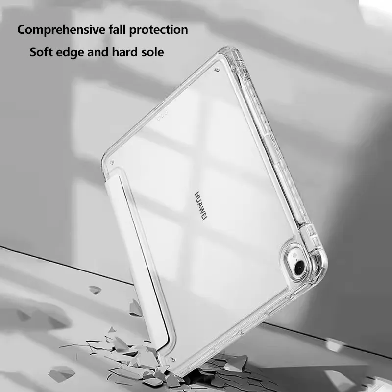 حافظة أكريليك شفافة لهاتف هواوي MatePad SE 11 2024 11.5 S 2025 جديد 11.5 11 PaperMaatte Pro 11 SE 10.4 Pro 10.8 مع فتحة قلم