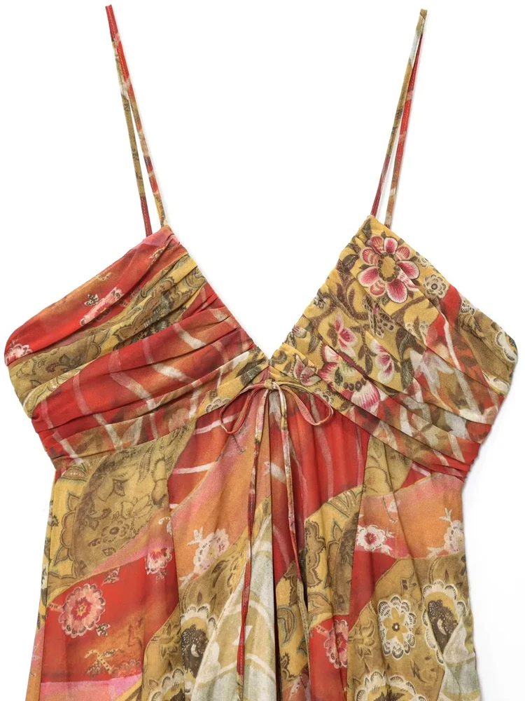 HXAO Slip Womens Dresses Boho Flower Sleeveless Ladies Clothes Sexy Backless Summer New Evening Floral Female Long Dresses