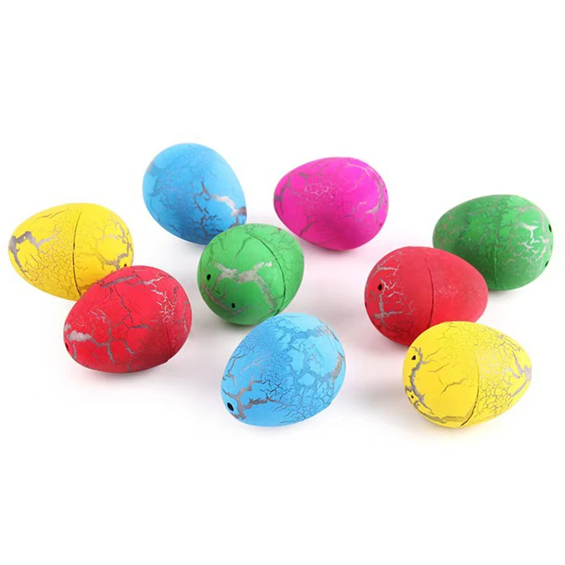 10/20 pçs ovos de dinossauro incubável mini cores sortidas mordaça incubação crescente dinossauro ovo jogo mágico adereços festa presente lembranças zyf