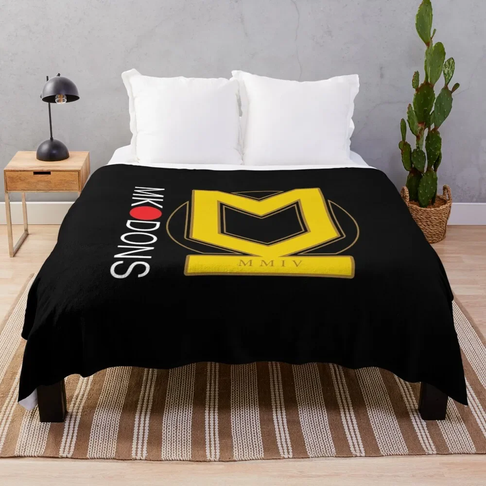 MK Dons FC Throw Blanket Weighted Luxury Throw Soft Plush Plaid Blankets