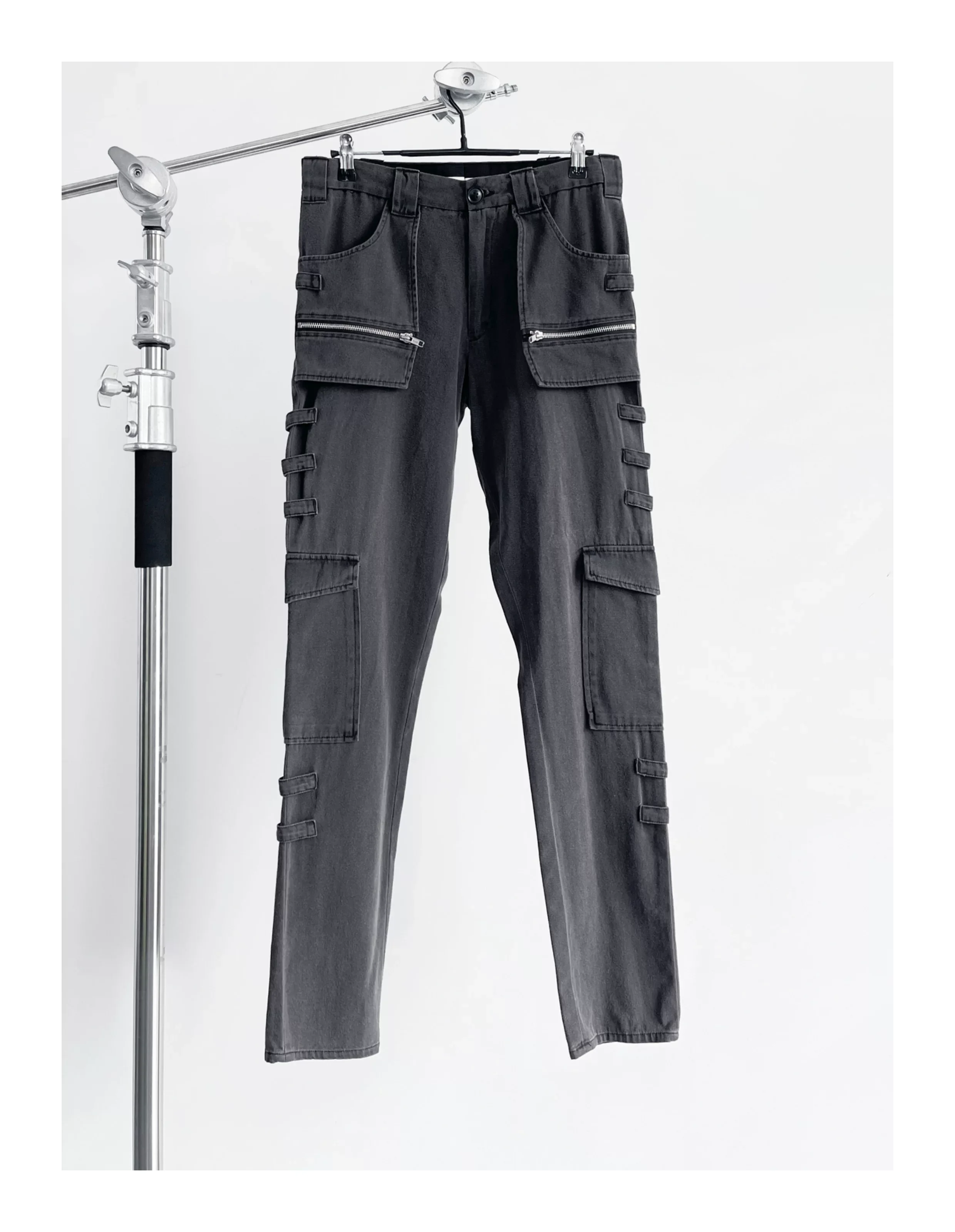 Brand New Classic RAF 98AW Washed Folding Zipper Slim Fit Straight PANT Jeans Cotton Denim Pants Comfort Casual Jeans S-XL #718