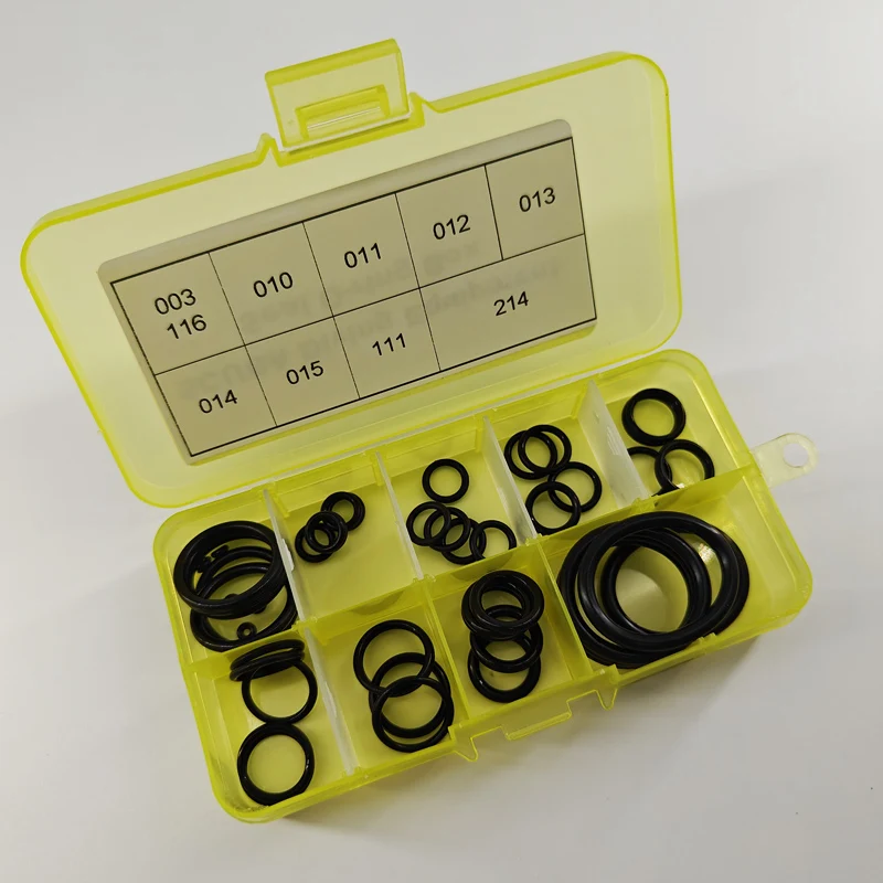 

SCUBA Dive Seal Коробка уплотнительного кольца AS5680 Сменная коробка уплотнительного кольца 10 видов 50 шт. Oring