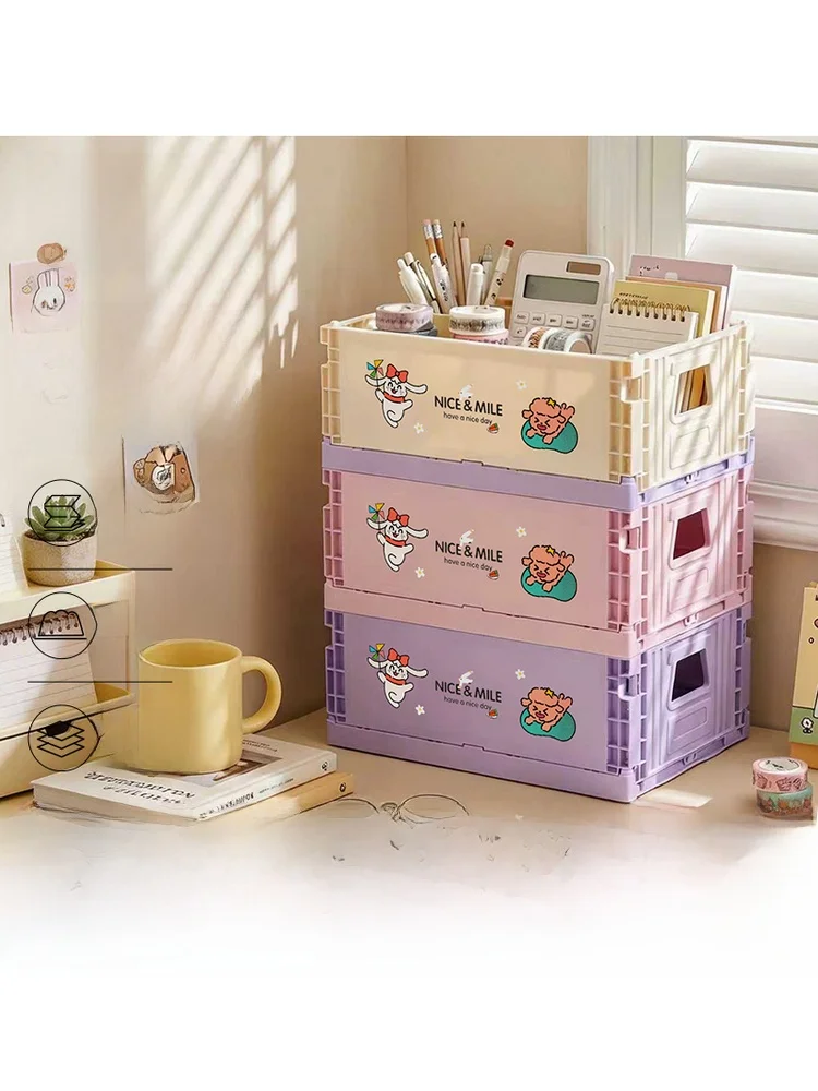 desktop-organizer-box-plastic-multi-functional-office-desk-mess-sorting-container-durable-home-storage-basket