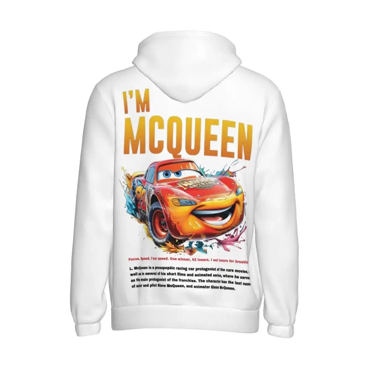 Sally I\'m Lightning Cars Mcqueen Bluza z kapturem dla mężczyzn Bluza damska Moda Graficzne bluzy z kieszeniami Koszule z długim rękawem