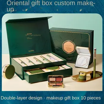 Jarní a Jingming styl líčení dárková krabička rtěnka polštářek podkladová báze kompletní sada kosmetická sada krabička líčení v čínském stylu dárková krabička 10 nejlepší prodej kompletní profesionální sada na líčení - №8
