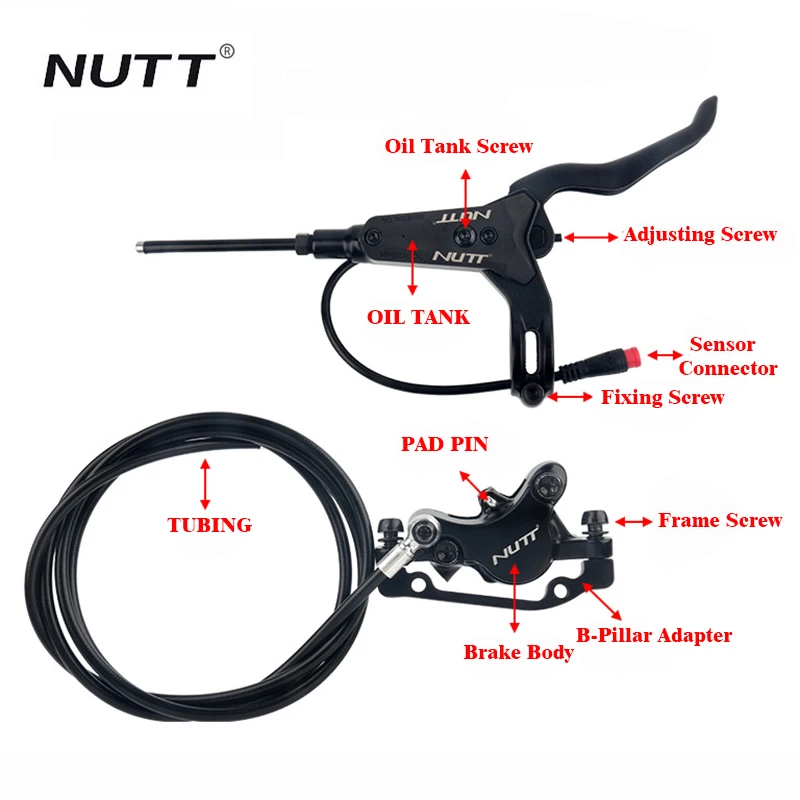 NUTT A5-D Electric Scooter Hydraulic Brake For Zero 10X Mini KUGOO G1 Booster ES3 Dualtron Ultra Speedway E-Scooter