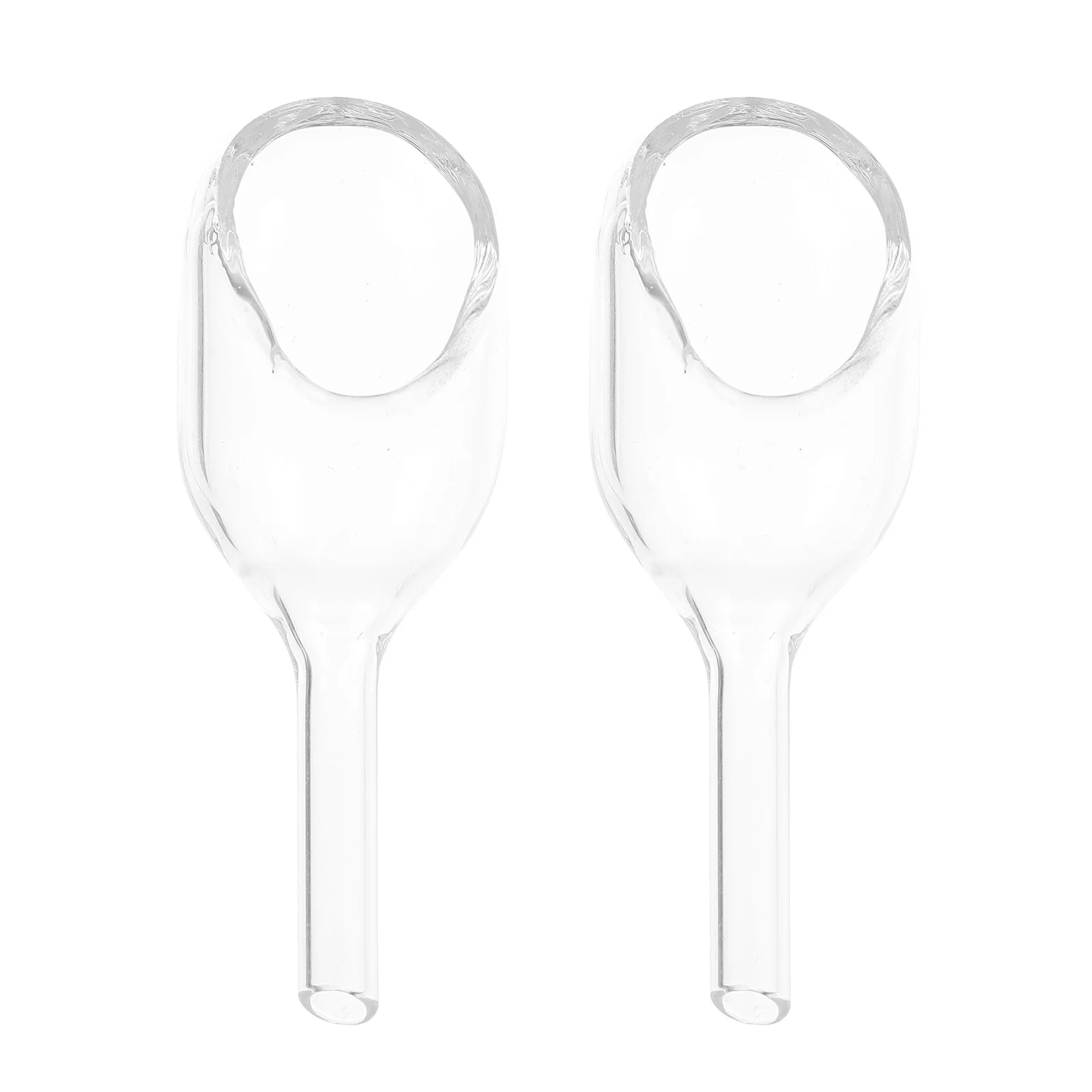 2 قطعة زجاجات وزن زجاجية شفافة البورسليكات الزجاج وزنها قمع مجموعة لنقل عينة المختبر بيانات الاختبار الدقيق #2