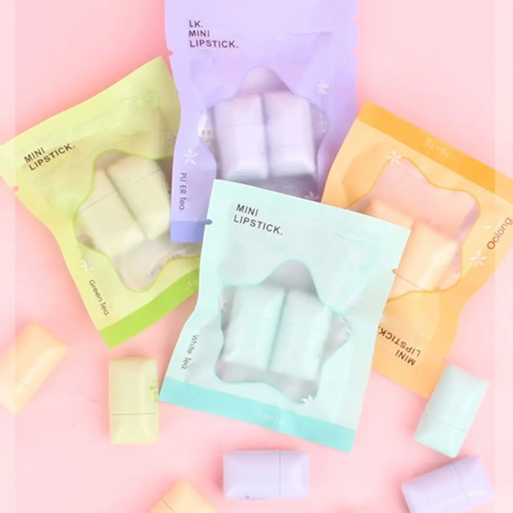 Moisturizing Mini Lip Balm Nourishing Water Replenishment Hydrating Lip Gloss Fade Lip Lines Waterproof Refreshing Tea Lipstick