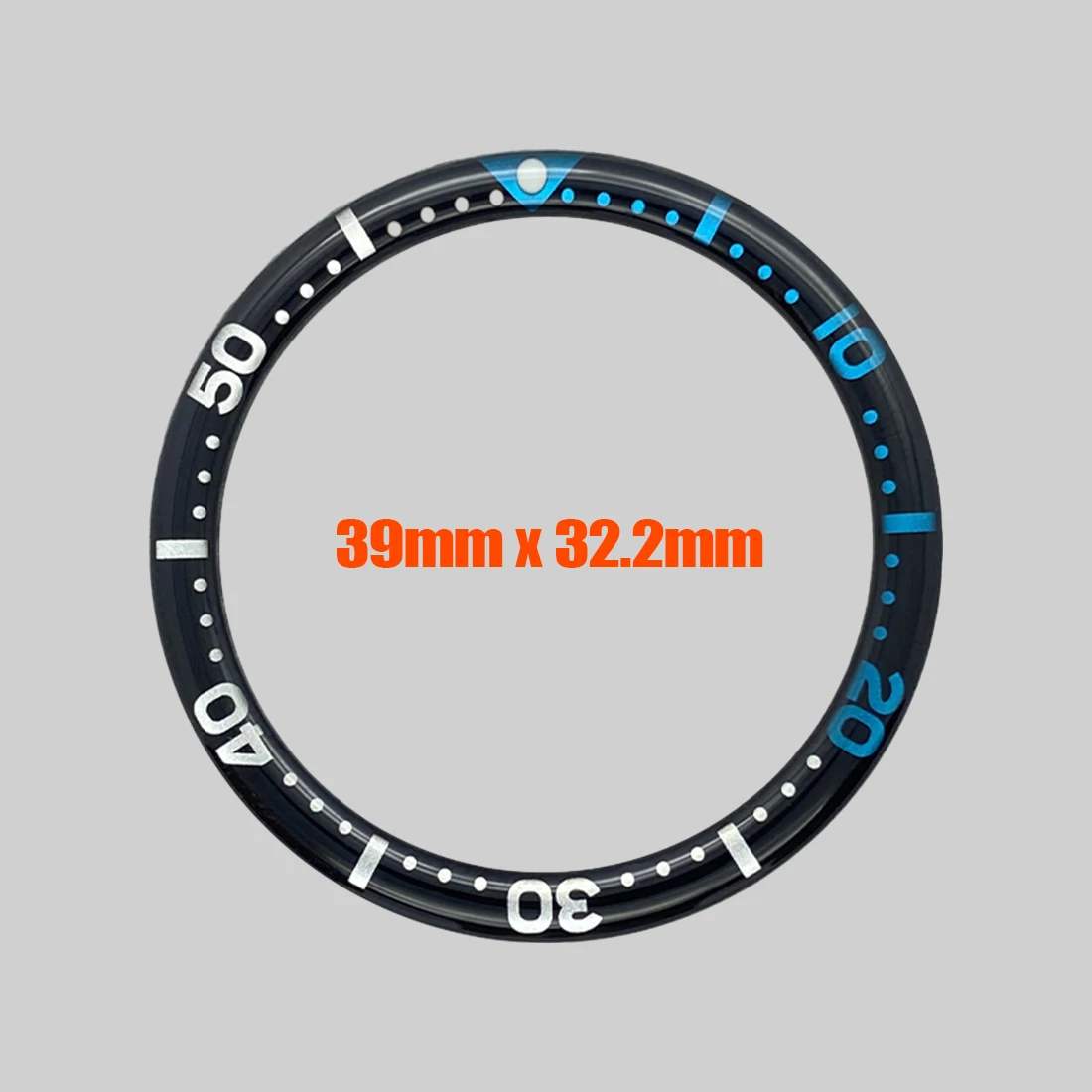 Customized 39X32.2mm Resin Bezel Insert Turtle Bezel Ring Fit for 6105 6309 Turtle Watch Case NH35 NH36 Watch Bezel Ring