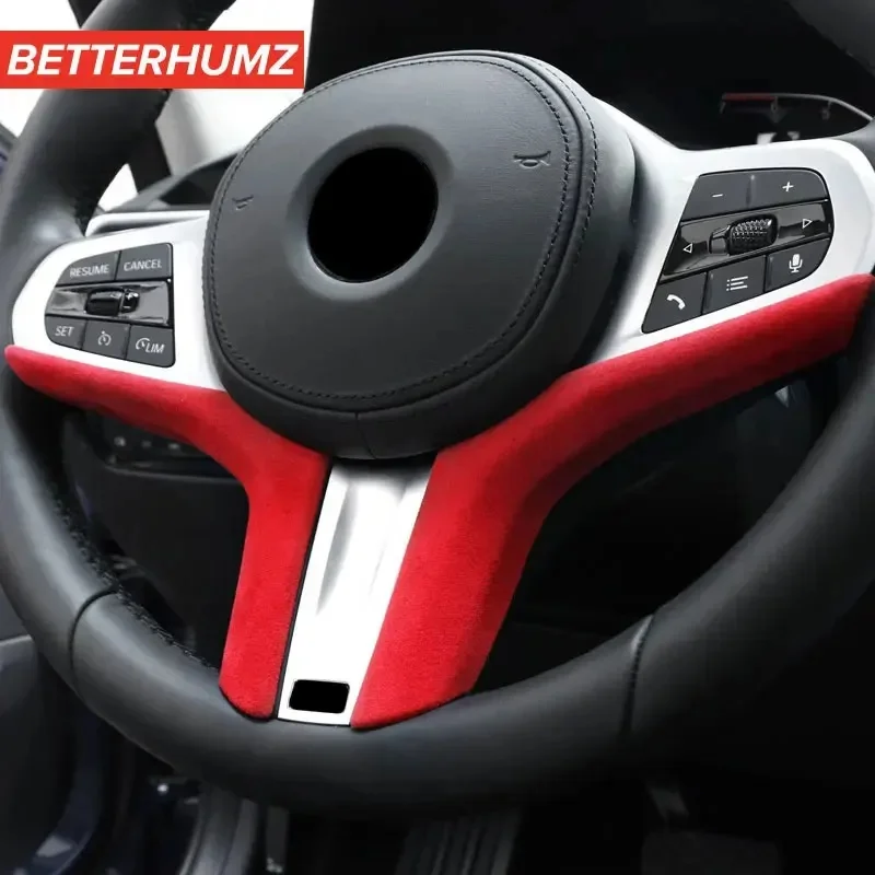 Alcantara Car Steering Wheel Cover for BMW