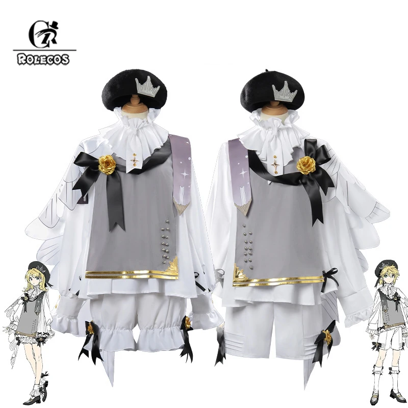 

ROLECOS Original Design 2025 Symphony Rin Len Cosplay Costume Colorful Stage Women Game Party Role Play Outfit
