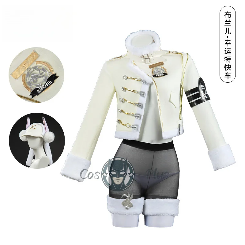 

Game Goddess Blanc Fortune Express Cosplay Costume Sexy Lovely Uniform Halloween Carnival Party Role Play Outfit Women