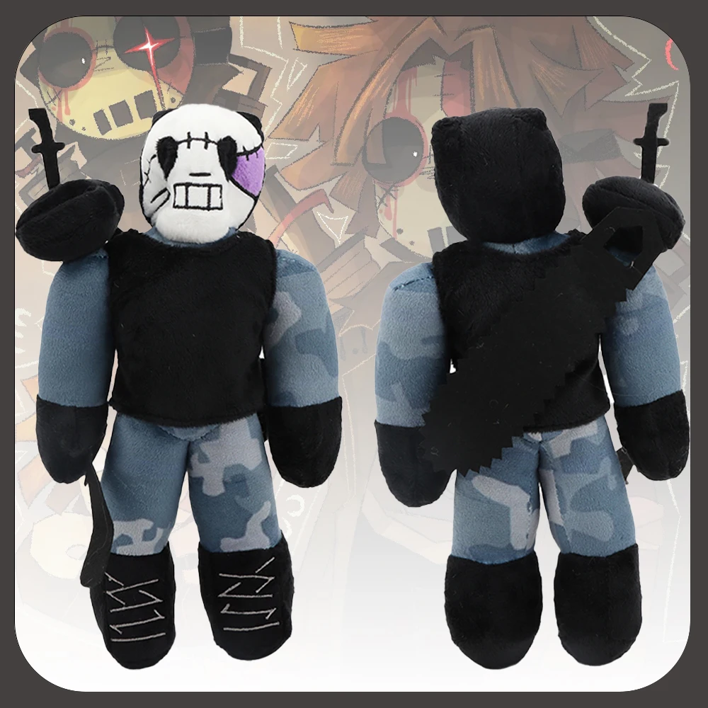 

25cm Chance Forsaken Gubby Plush Toys Robot Forsaken Slasher Toys Game Peripheral Camouflage Skeleton Figure Dolls Fans Gifts