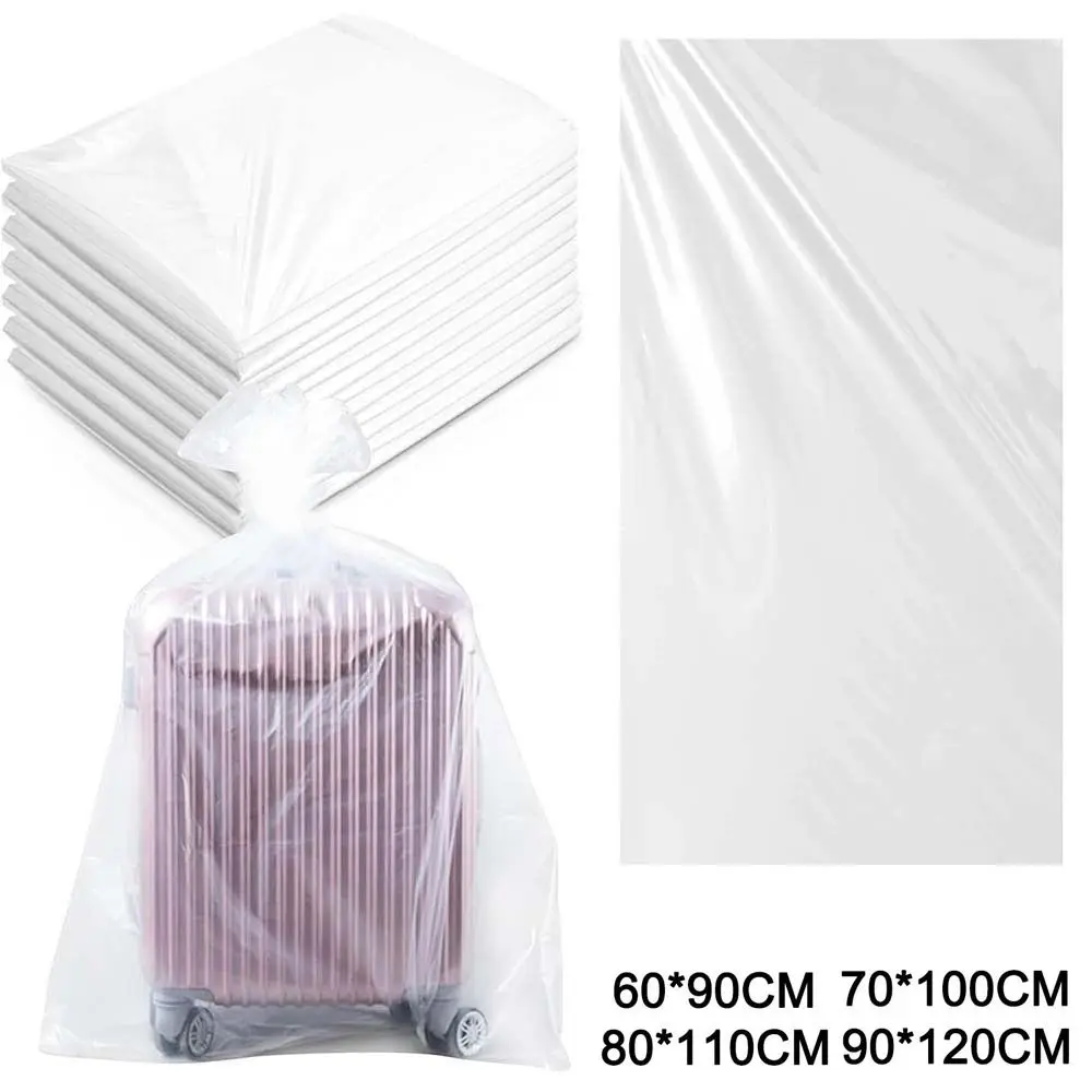 1Pcs Thickened Plastic Moving Bag Large-capacity Transparent Clothes Quilt Storage Bag Waterproof Dustproof Luggage Packing Bag
