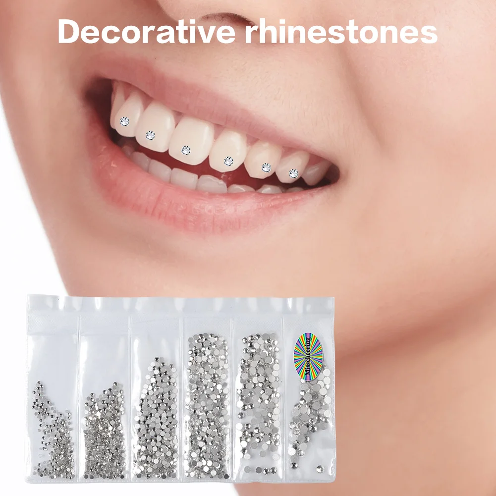 Dental Diamond Crystal Teeth Whitening Studs Acrylic Tooth Ornaments Tooth Gems Jewelry Tooth Decoration Material