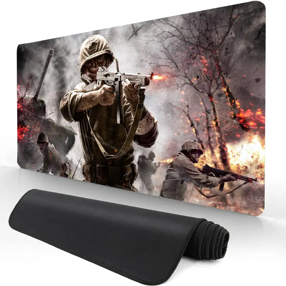 

A-Ca-lls of World at War Non-Slip Pad Mouse 900x400 Laptop Computer Game Keyboard Mouse pad Pad Custom Made Mouse Keyboard Mat Desk Pad Pad PC