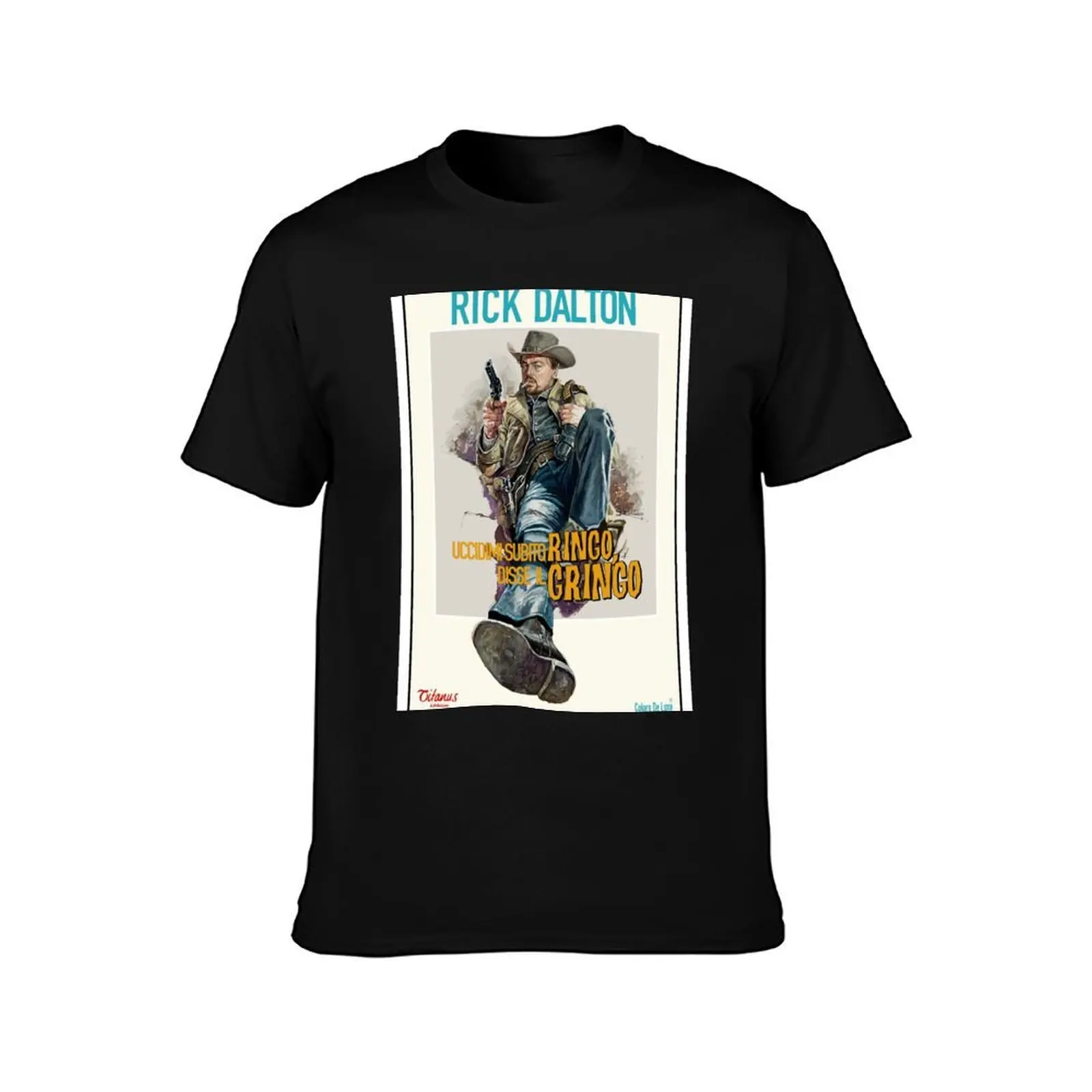Ringo Gringo Print - Rick Dalton T-Shirt, Summer Casual Cotton Tee, Oversized Streetwear Tops, Vintage Graphic Print