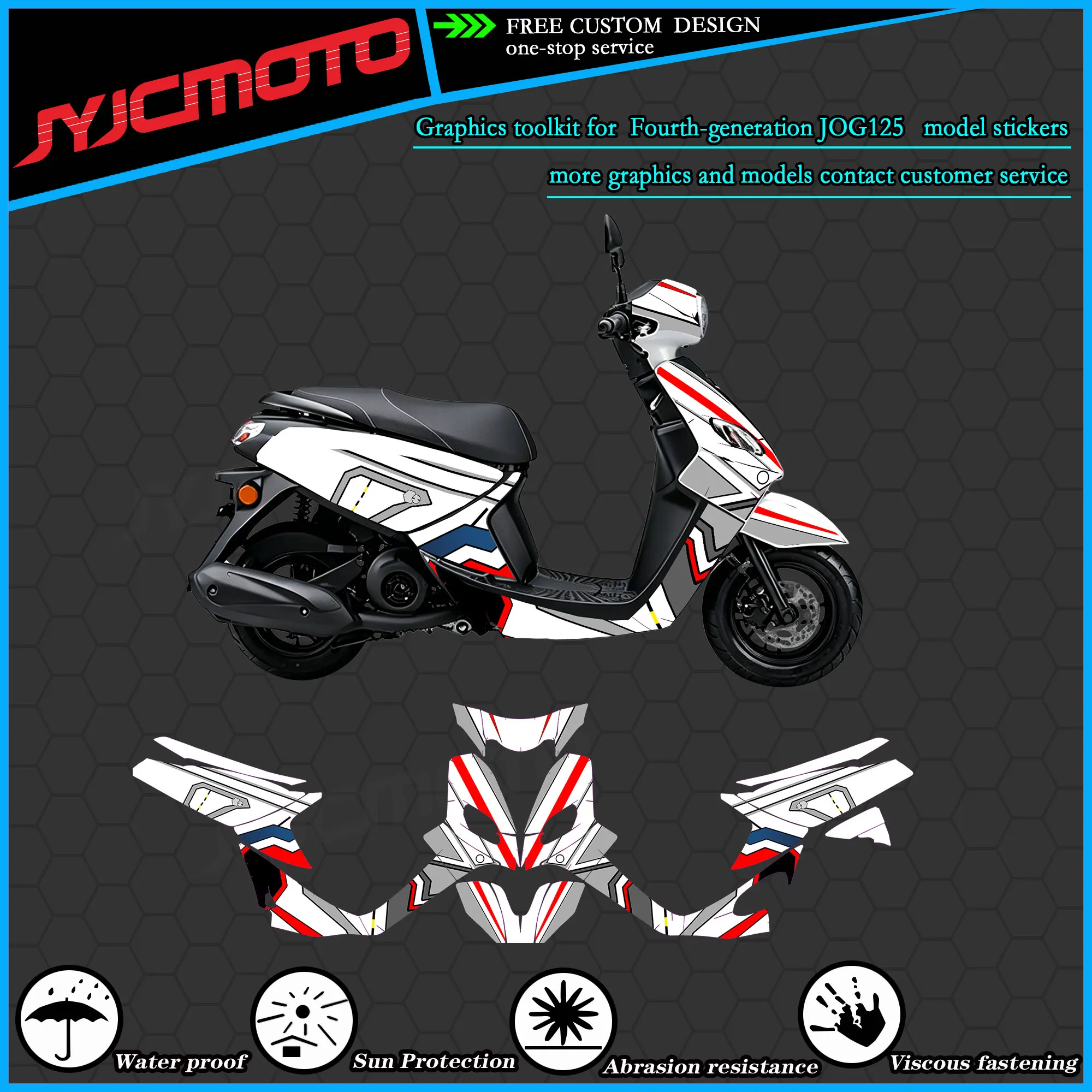 graphic-kit-for-fourth-generation-jog125-motorcycle-decal-stickers
