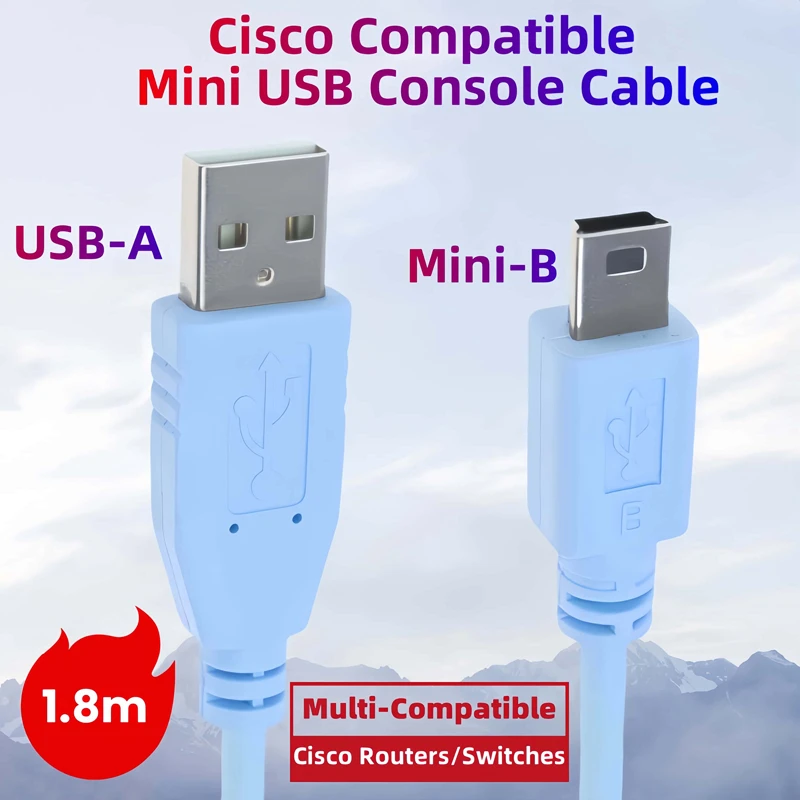 6-футовый консольный кабель Cisco Mini USB Type-A USB-B 5-контактный консольный адаптерный кабель для маршрутизаторов Cisco Switch 2911 2921 2951 6-футовый консольный кабель Cisco Mini USB Type-A USB-B 5-контактный консольный адаптерный кабель для маршрутизаторов Cisco Switch 2911 2921 2951