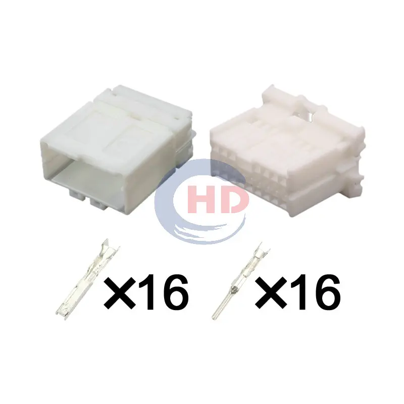 1-20 sets  16pin Rearview Mirror Switch Plug 1123350-1 1123371-1