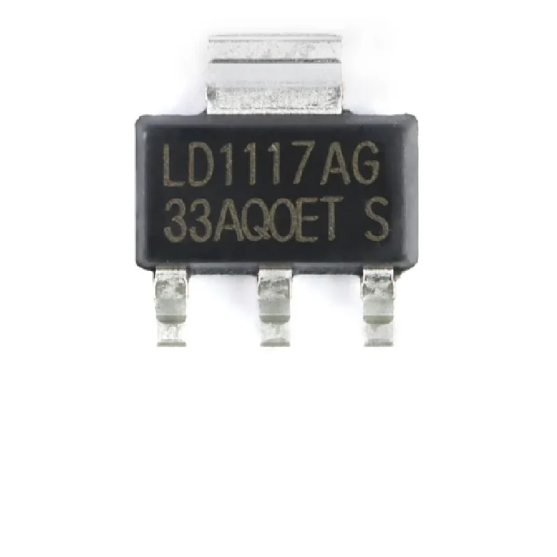 Chip regulador Ldo ld1117ag 1.2v/1.5v/1.8v/2.5v/3.3v/5.0v 1a ld1117-1.2 ld1117-1.8 ld1117-3.3 ld1117-5.0 ld1117-adj, 10 peças