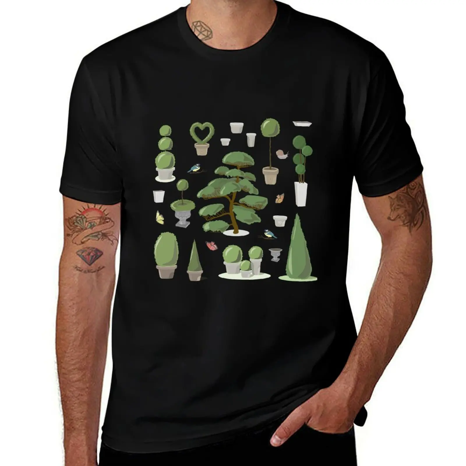 topiary haircut T-Shirt vintage graphic tee customizeds men clothings