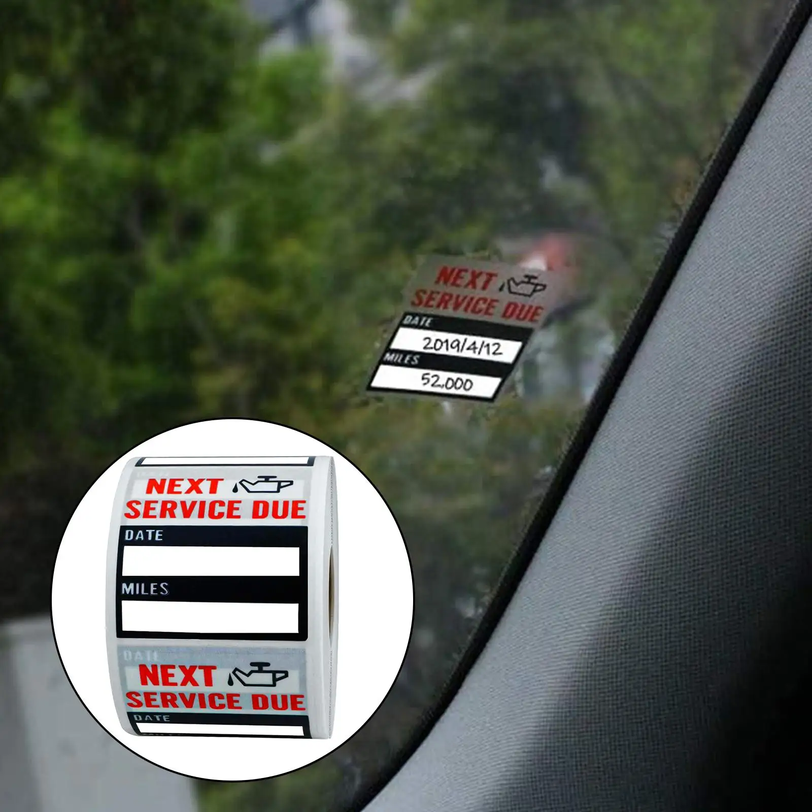 Naklejki na wymianę oleju, konserwacja, DIY, prezent dla entuzjasty samochodów