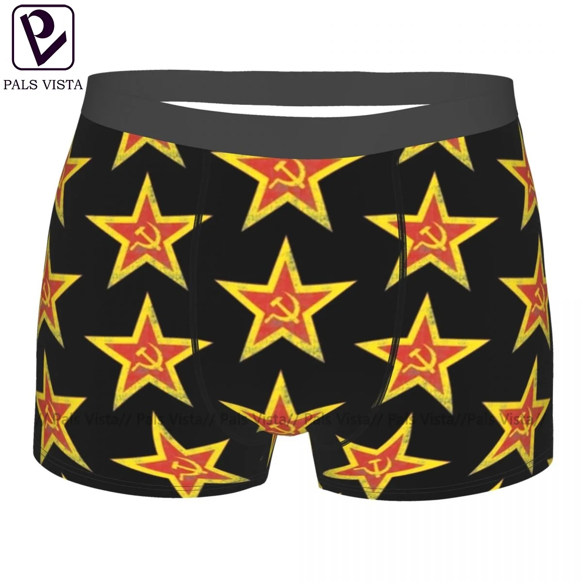 

Communist Underwear Plain Trenky Print Trunk Polyester Sublimation Boys Boxer Brief