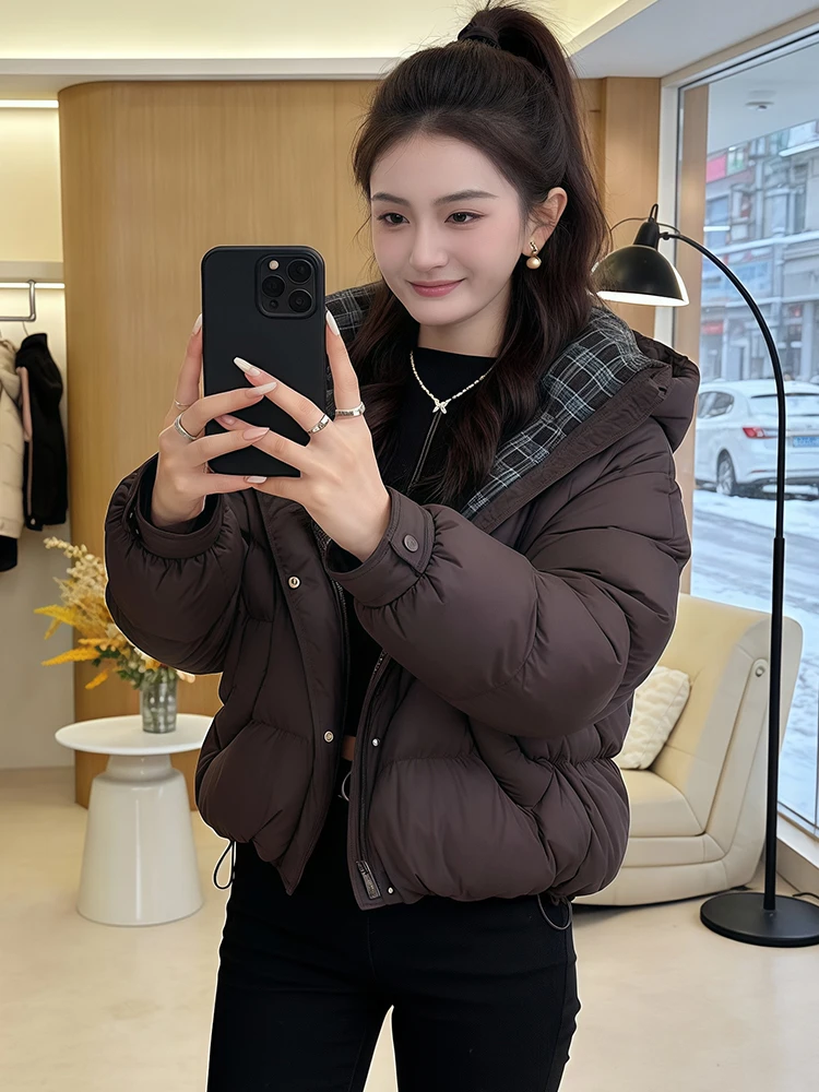 Faionable Acolchoado Algodão Jaet Feminino Inverno Nova Chegada Thiened Luxo Com Capuz Or Casacos Fraance Sle Commute...