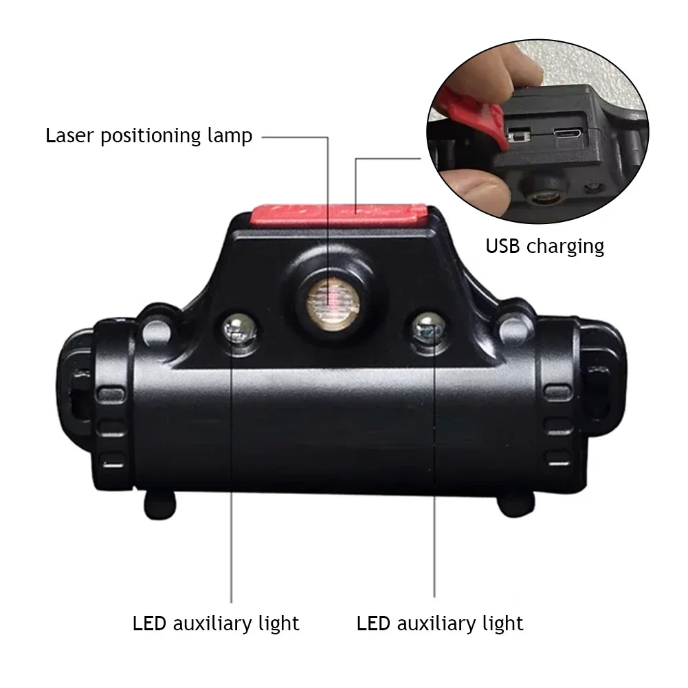 Car Wheel Balancer Laser with LED Light Positioning Infrared Spot Find Lead Block Tire Balance Laser Light USB Charging