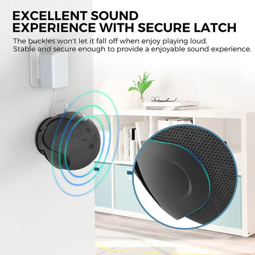 Speaker Wall Mount Screws 4/5 Generation Speaker Bracket Echo Dot 4/5 Generation Wall Mount Holder with Cord Management Angle
