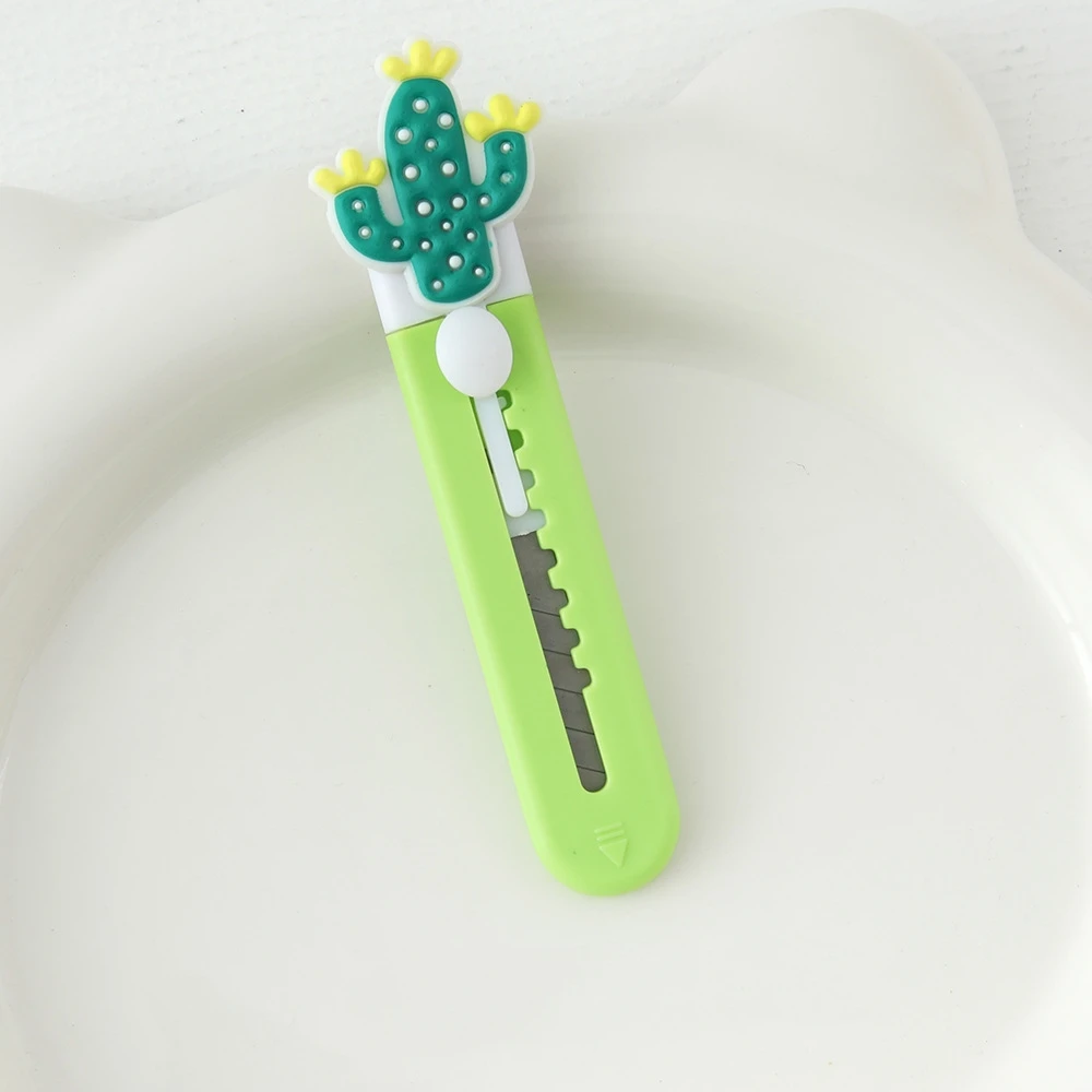 Retractable Blade Knife Portable Stationery Razor Blade Mini Utility Knife Adjustable Paper Cutter For Office Stationery Diy