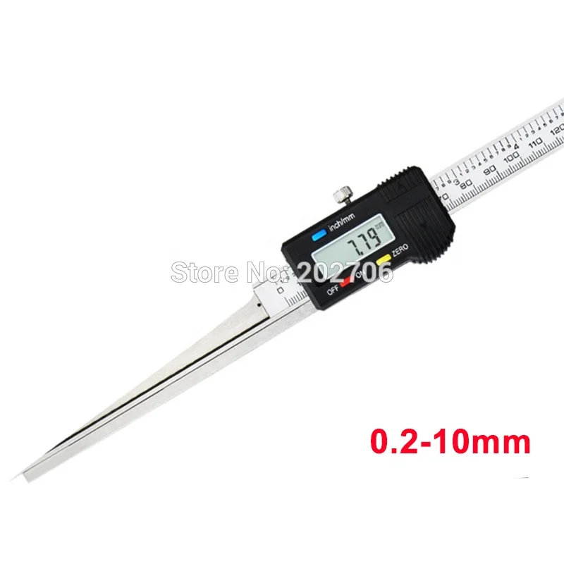 0.2-10mm 디지털 디스플레이 필러 게이지 디지털 버니어 캘리퍼 디지털 캘리버