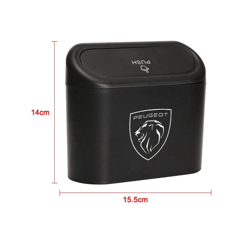 Car Hanging Storage Box ABS Pressing Type Trash Car Accessories For Peugeot 307 308 408 508 RCZ CC SW 208 3008 2008 107 206 207