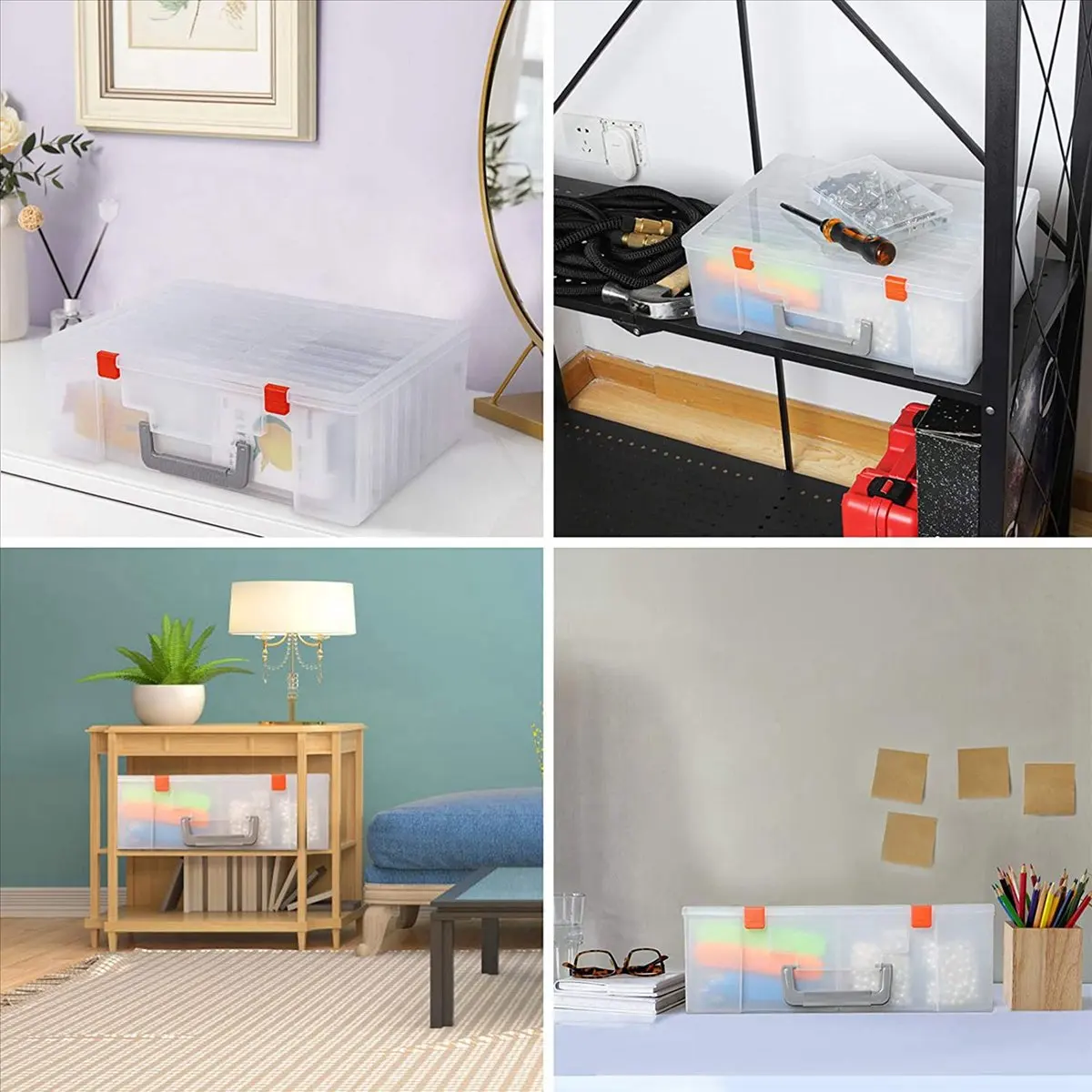 2X Photo Storage Box 4X6Inch, 18 Inner Photo Case Large Photo Organizer Acid-Free Photo Box Storage Photo Keeper Case