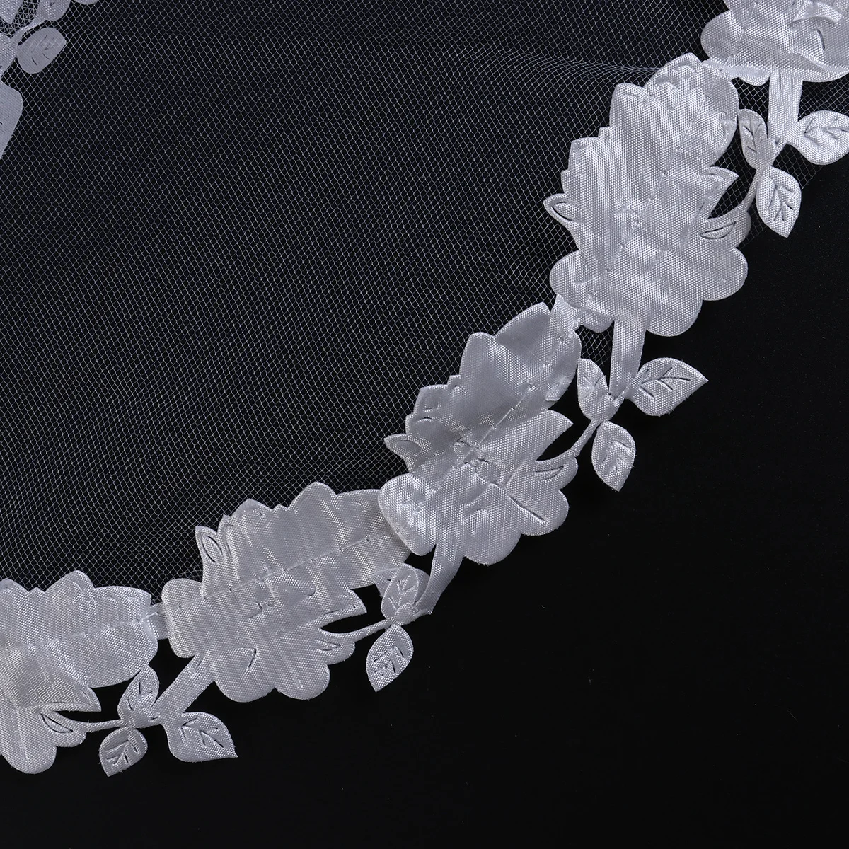 

1.5m Bridal Wedding Veil Transparent Premium Mesh Bride Headpiece for Ceremony Engagement Proposal Lightweight Elegant Length