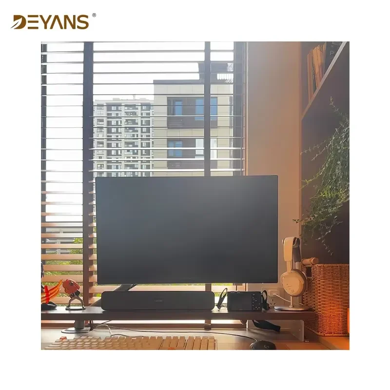 Faux Wood Blinds | Walnut Tone Adjustable Window Blinds for Home Office | Light Filtering & Privacy Control | Customizable 6