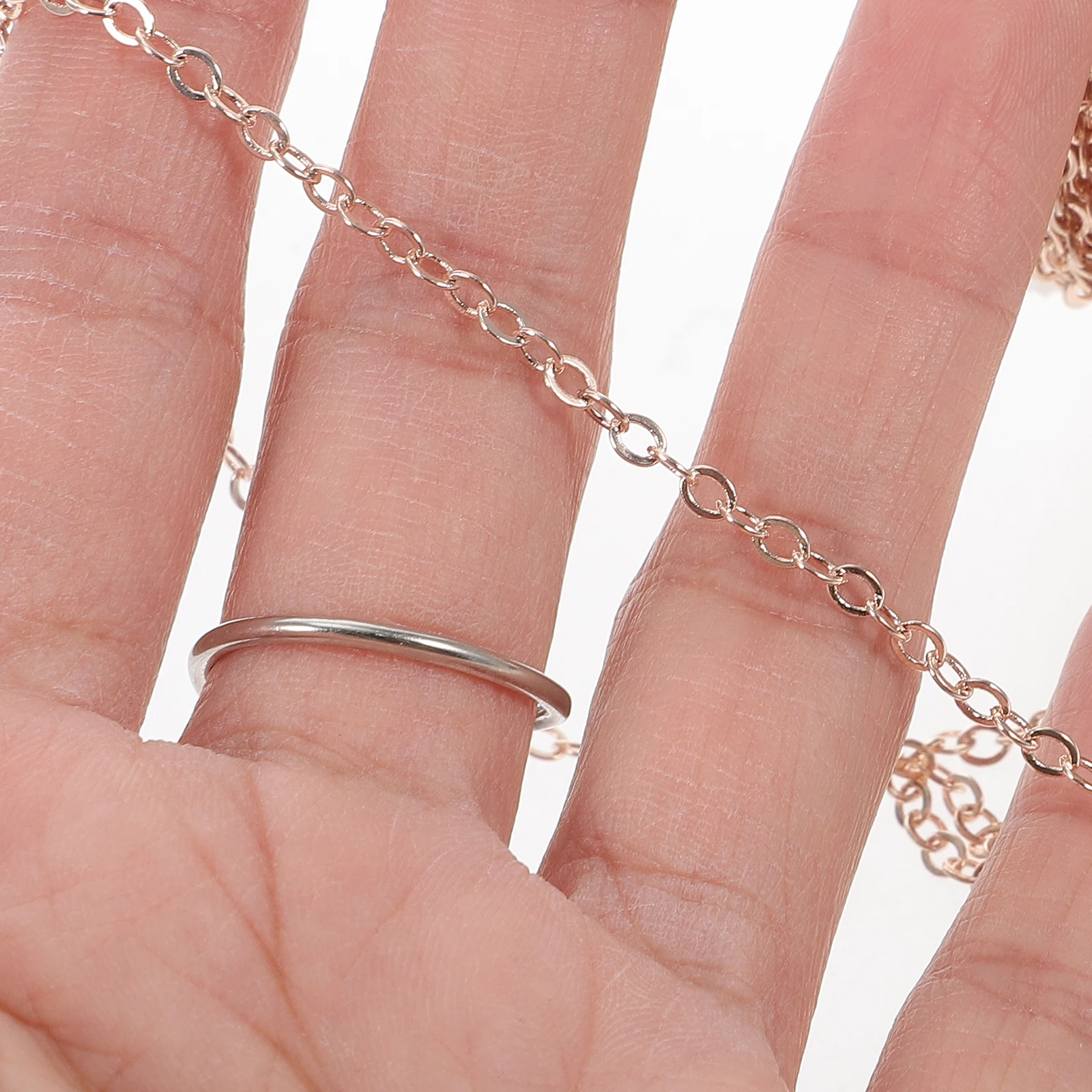 

Copper Cross for DIY Jewelry Pendant Hanging Necklace Diy Bracelet Chain Bracelet Pink Handbag Chain Supply Craft Gifts
