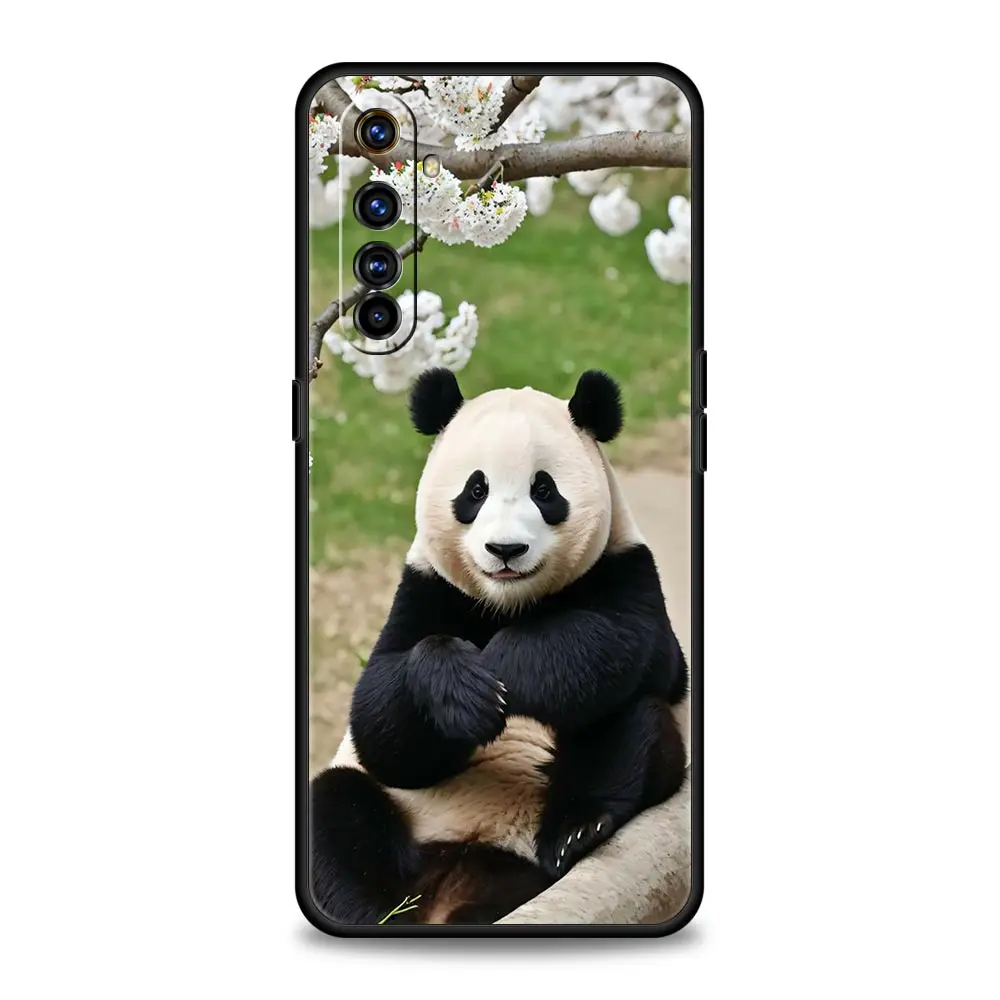 For Realme GT Neo 2 3 3T 5 Phone Case For Realme 12 11 5G 10 9 8 5G 7 6 GT5 GT3 GT2 Pro Plus C21 C11 C25 C35 Cover Fubao panda