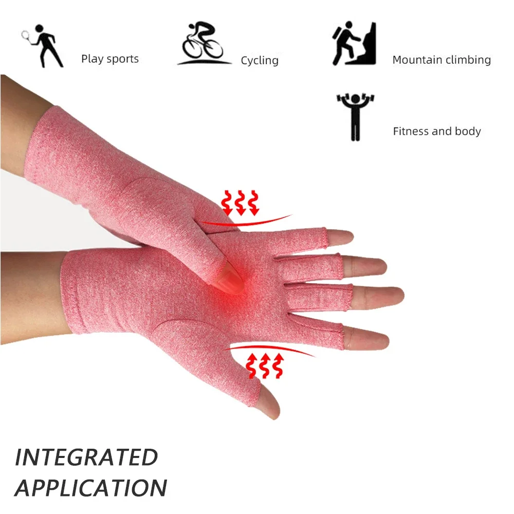 Guantes térmicos táctiles de compresión para artritis - imagen 3