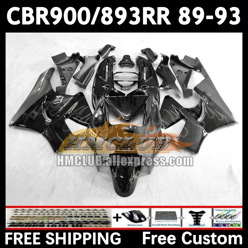 Fairing For HONDA CBR 893RR CBR900RR grey flames CBR900 CBR893 RR 71No.135 CBR893RR 89 90 91 92 93 1989 1990 1991 1992 1993 Body