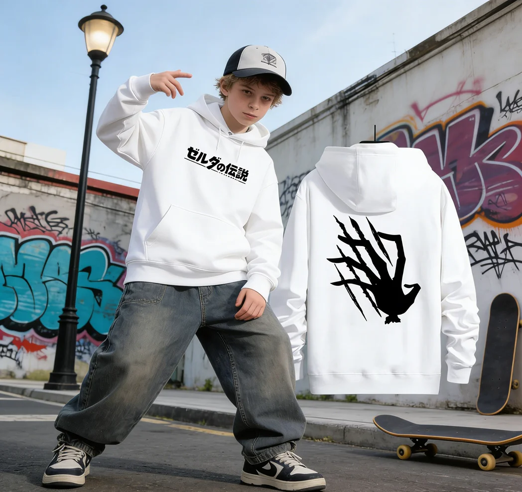 Fifth Personality Regulator Hoodie Anime Printed Cotton Hooded Jacket Unisex Boys Girls Winter Streetwear Cosplay Game Sports