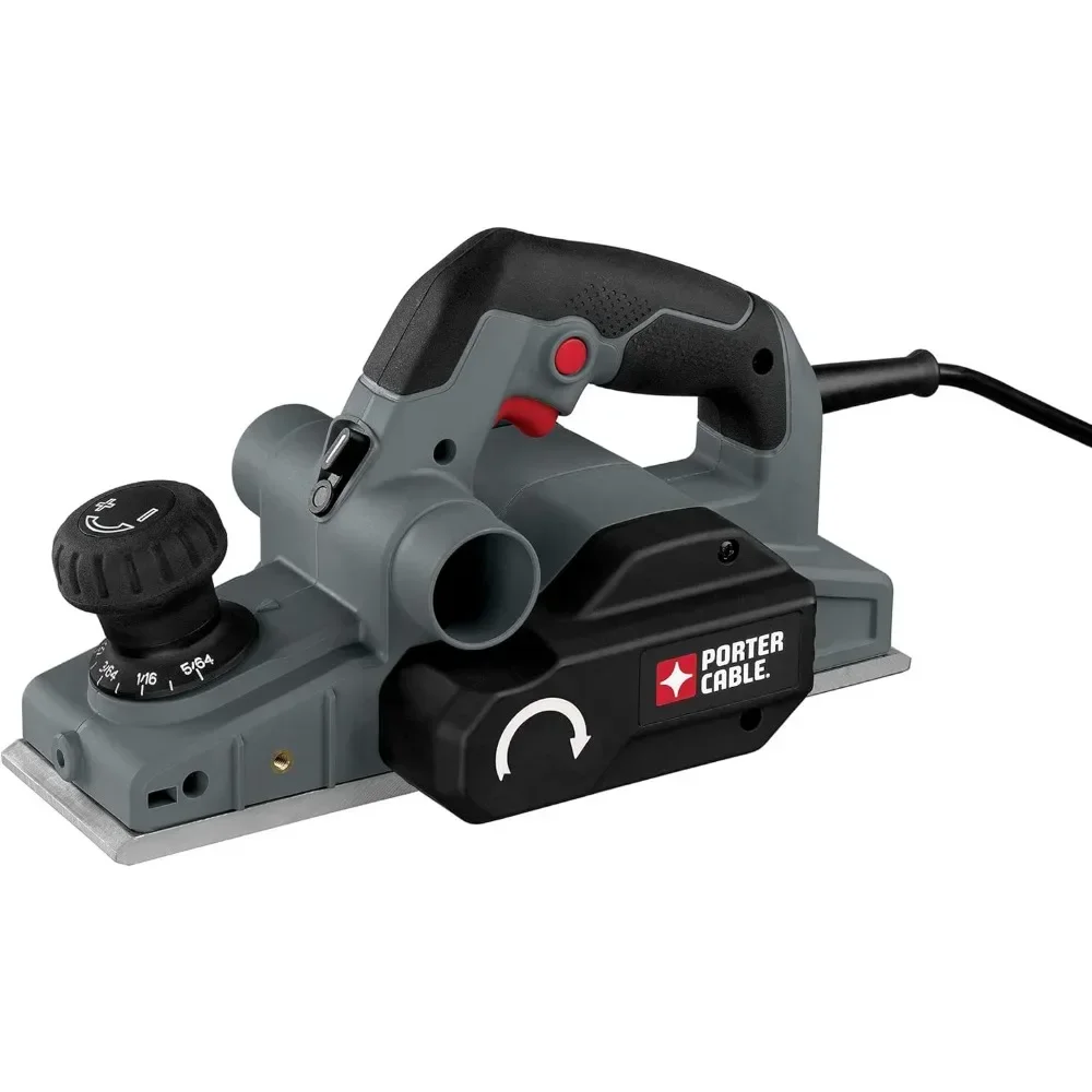 Hand Planer 6-Amp 5/64-Inch SMOOTH CUTS IN HARD MATERIALS FAST MATERIAL REMOVAL ENHANCED DEPTH CONTROL