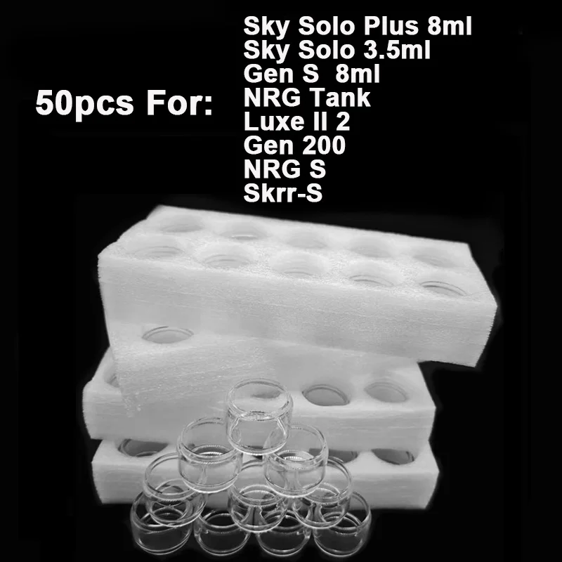 

Стеклянный баллон для вейпа GEN 200 Gen S Kit Sky Solo Plus Skrr-s Sky Solo 3,5 мл NRG S Luxe II 2, 50 шт.