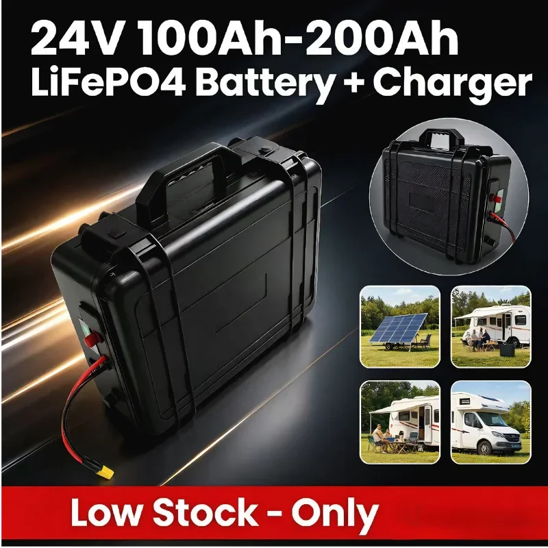 

Литий-железо-фосфатные (LiFePO4) аккумуляторы 24В 100Ач, 120Ач, 150Ач, 200Ач для автономных систем питания жилых модулей, домов на колесах, яхт, кемперов, фургонов, а также для хранения солнечной энергии.
