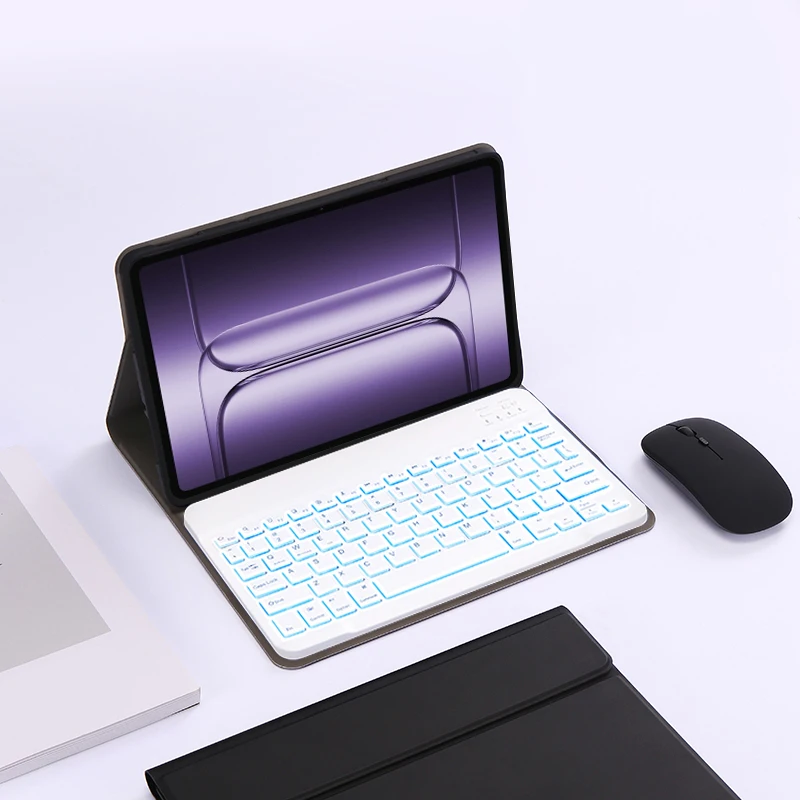 

7 цветов клавиатуры с подсветкой, корейский, японский, арабский, испанский, для OnePlus Pad 3, чехол 13,2 дюйма, чехол для клавиатуры 2025 с подставкой