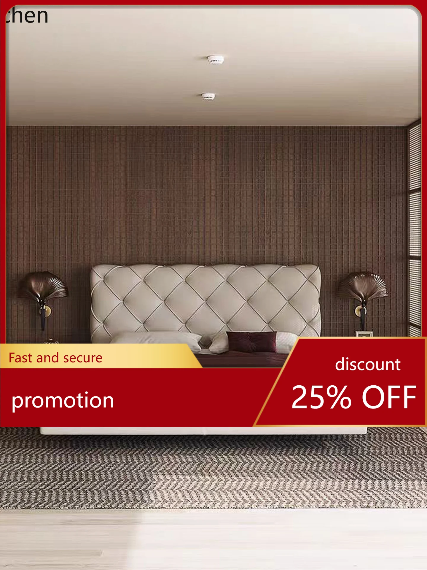 CZ1 Italian Minimalist Modern 1.8m Master Bedroom High-End Double Genuine Leather Bed Moon Surface Edge-to-Edge Floating Bed